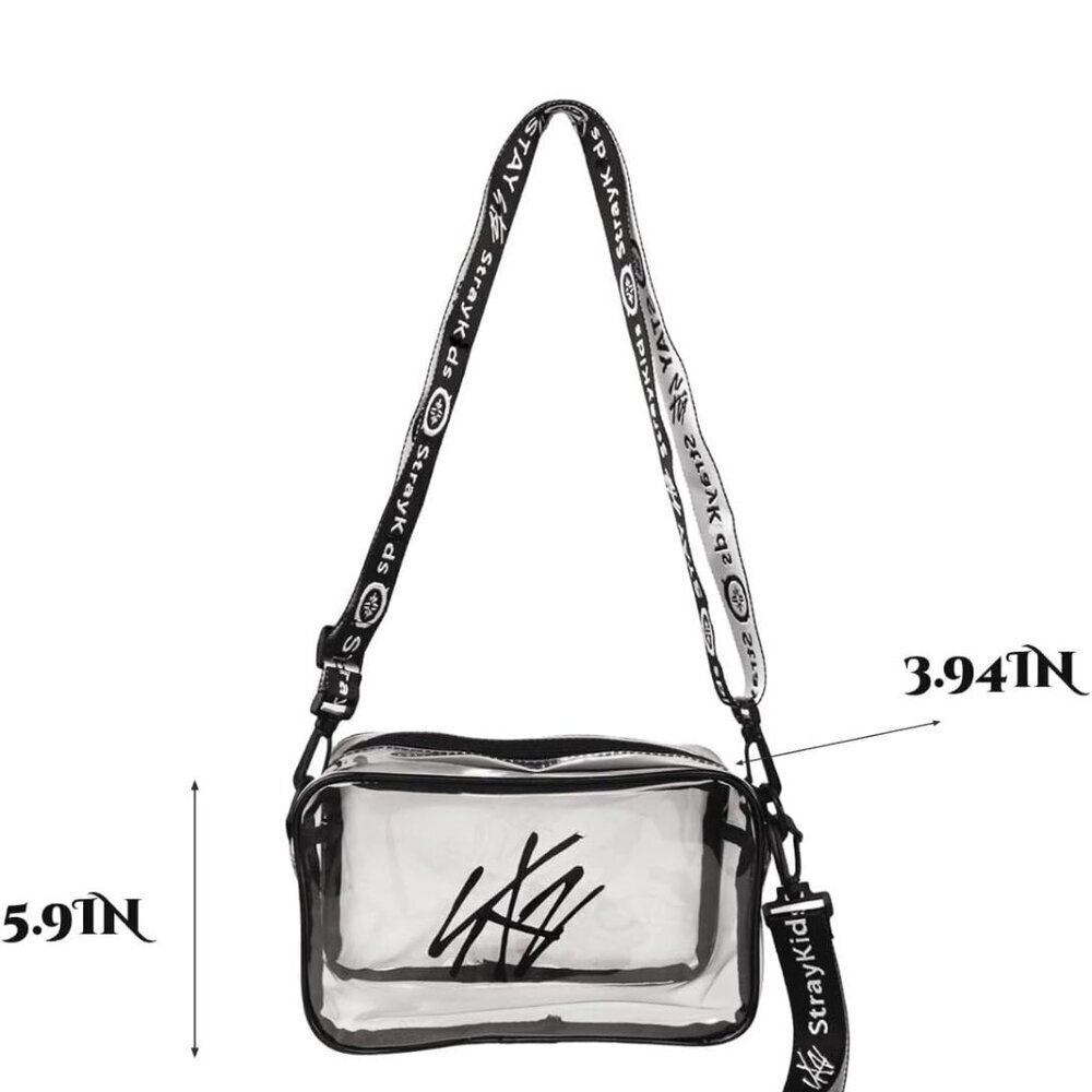 Clear PVC Concert Crossbody Bag for Fans Spacious Lightstick Storage - Picture 2 of 6